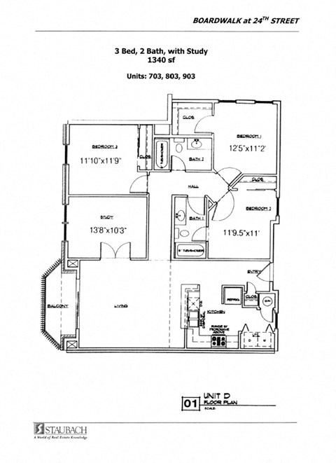 the third level floor plan of the residence